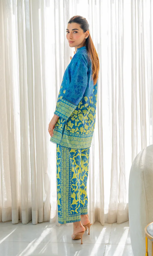 Blue_Floral_Straight_Kurta_Set_for_Women