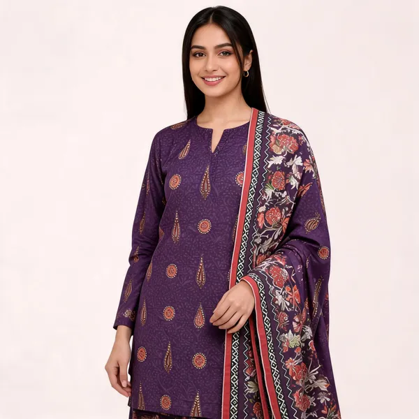 Purple_Lawn_Printed_Unstitched_Suit_Set_For_Women