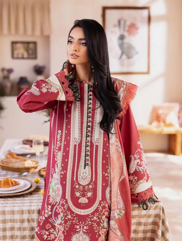 Red_Printed_Straight_Fit_Kurta_Set_for_Women