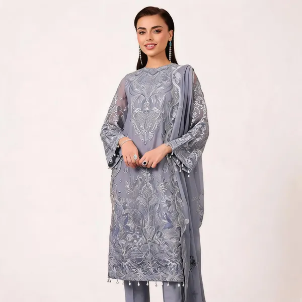 Grey_Chiffon_Embroidered_Unstitched_Straight_Suit_Set_For_Women