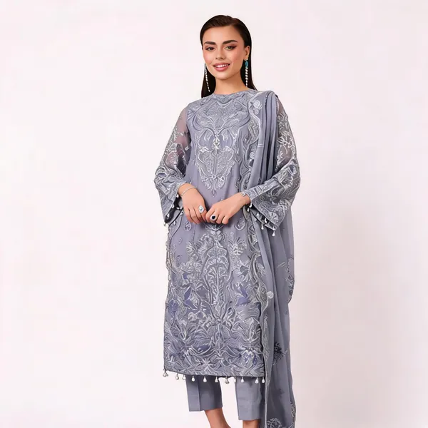 Grey_Chiffon_Embroidered_Unstitched_Straight_Suit_Set_For_Women