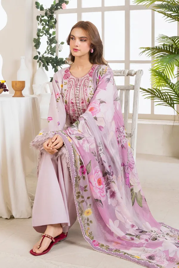 Lavender_Floral_Print_Three-Piece_Suit_Set_for_Women