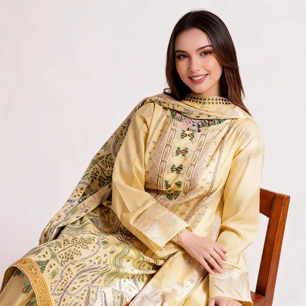 Yellow_Lawn_Unstitched_Printed_Ethnic_Suit_Set_For_Women