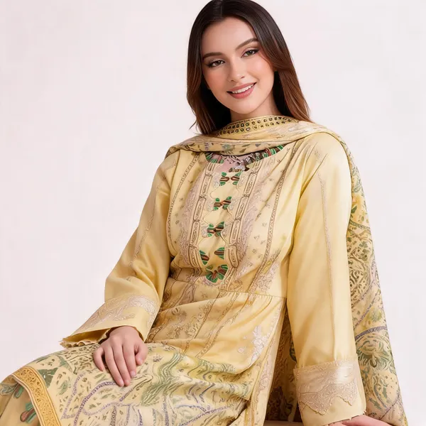 Yellow_Lawn_Unstitched_Printed_Ethnic_Suit_Set_For_Women