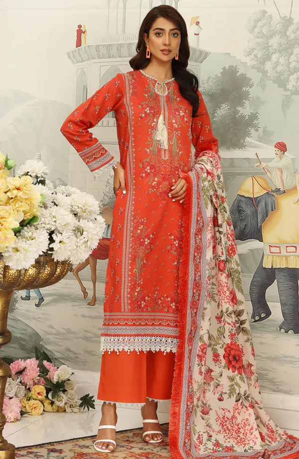 Red_Printed_Straight_Kurta_Set_for_Women