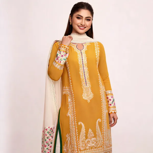 Mustard_Chiffon_Embroidered_Unstitched_Straight_Suit_Set_For_Women