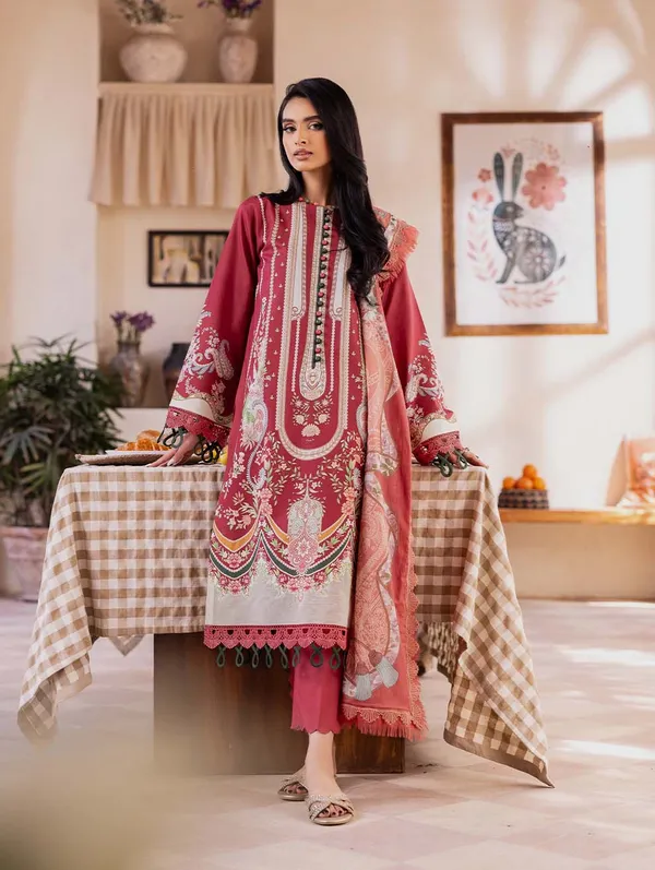 Red_Printed_Straight_Fit_Kurta_Set_for_Women
