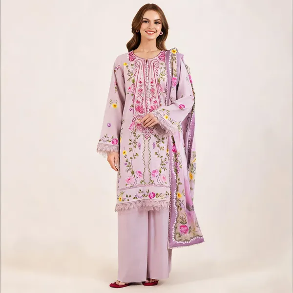 Lavender_Lawn_Stitched_Floral_Print_Three-Piece_Suit_Set_For_Women