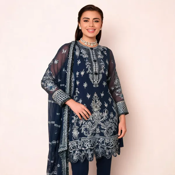 Navy_Chiffon_Unstitched_Embroidered_Suit_Set_For_Women