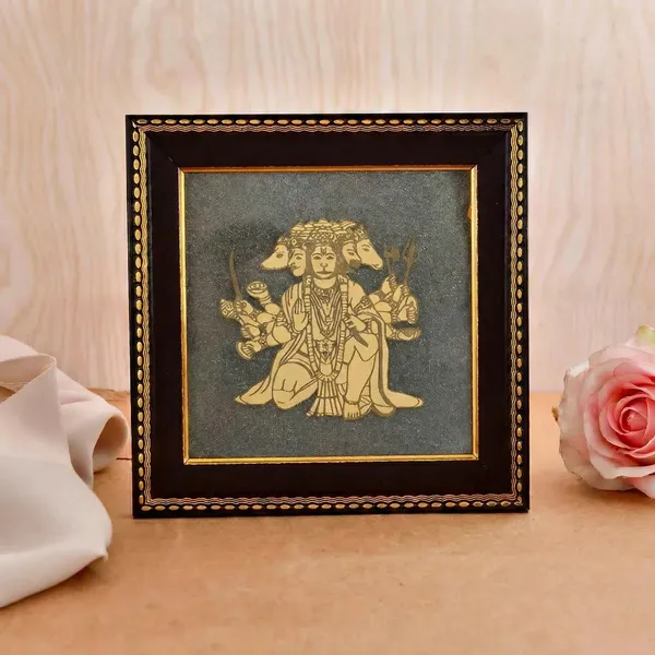 Pyrite_Frame_With_Panchmukhi_Hanuman_Ji