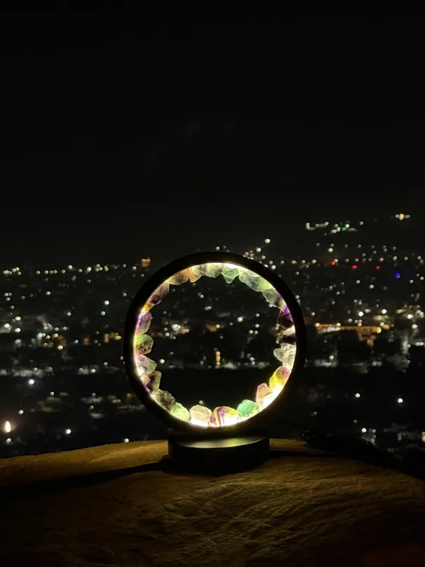Mani_Maya_Multi_Crystal_Circular_Led_Lamp