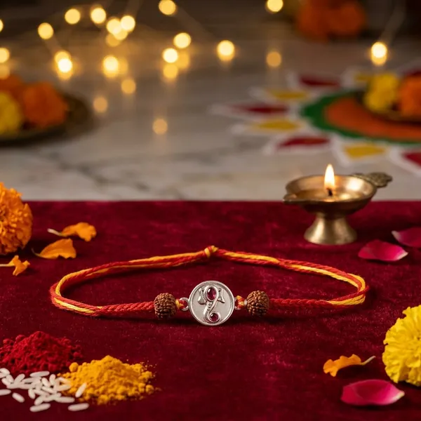 Red_Thread_Sterling_Silver_Religious_Medallion_Rakhi_For_Men