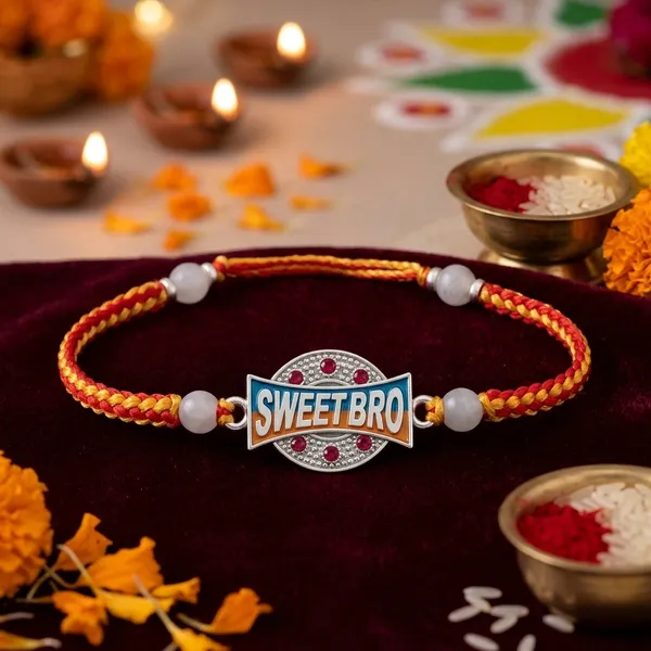 Red_Yellow_Thread_Sterling_Silver_Sweetbro_Charm_Rakhi_For_Men