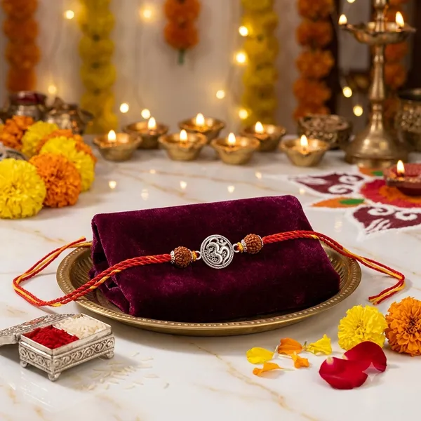 Red_Thread_Sterling_Silver_Om_Charm_Rakhi_For_Men