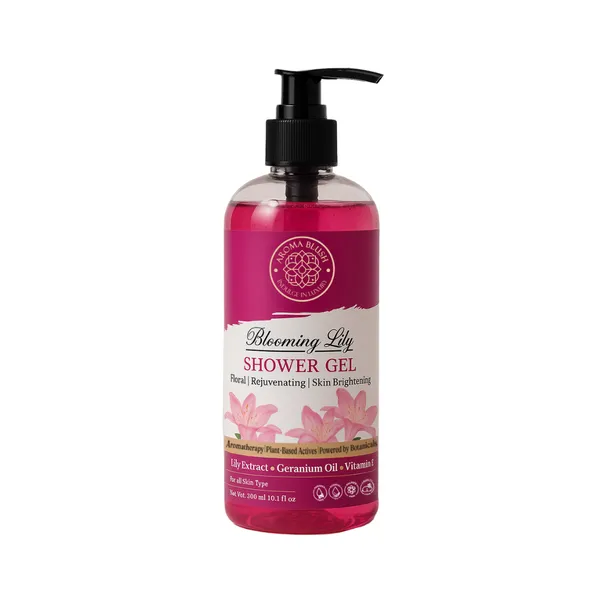 Aromablush_Blooming_Lily_Geranium_Vitamin_E_Shower_Gel