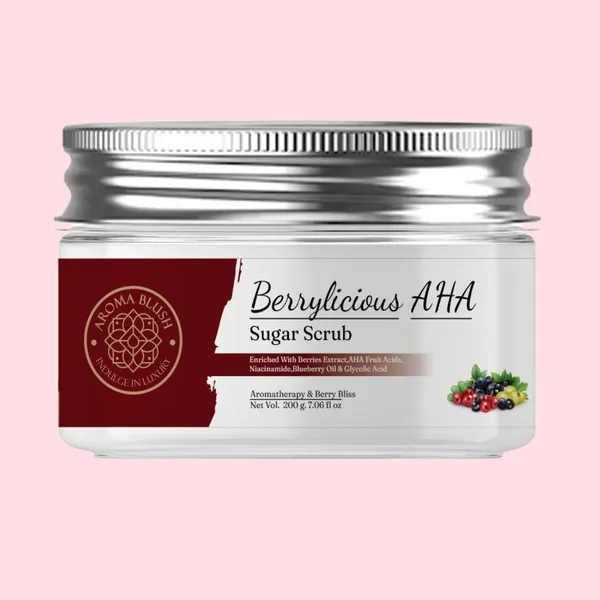 Aromablush_Berrylicious_Aha_Sugar_Scrub_Niacinamide_Glycolic_Acid