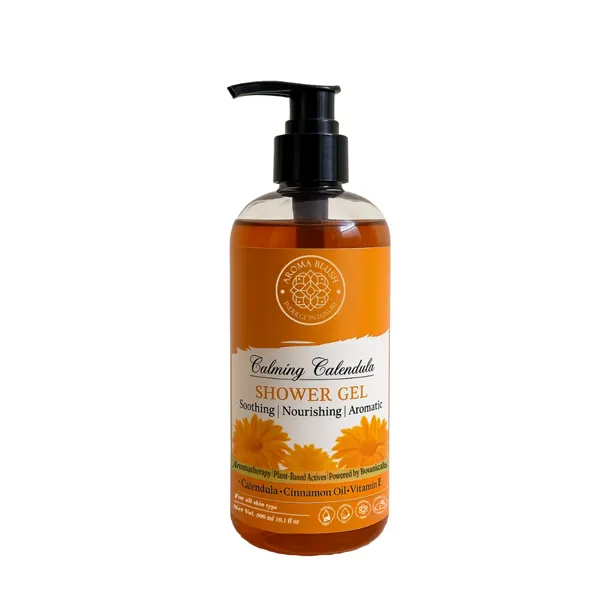 Aromablush_Calming_Calendula_Cinnamon_Shower_Gel