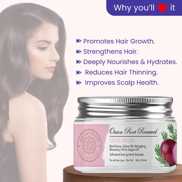 Aromablush_Onion_Bhringraj_Argan_Oil_Root_Renewal_Hair_Mask