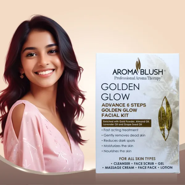 Aroma_Blush_Golden_Glow_Facial_Kit_With_Gold_Powder_Almond_Grapeseed_Oil