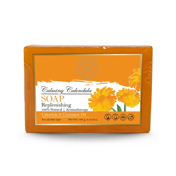 Aromablush_Calming_Calendula_Cinnamon_Oil_Soap