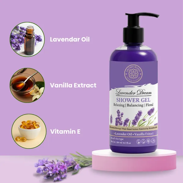 Aromablush_Lavender_Dream_Lavender_Vanilla_Vitamin_E_Shower_Gel