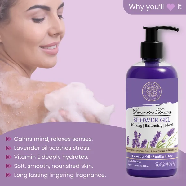 Aromablush_Lavender_Dream_Lavender_Vanilla_Vitamin_E_Shower_Gel