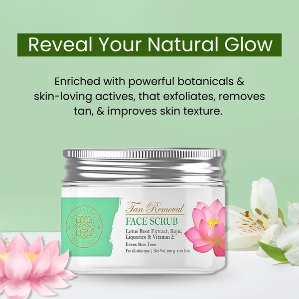 Aroma_Blush_Tan_Removal_Kojic_Acid_Liquorice_Brightening_Face_Scrub