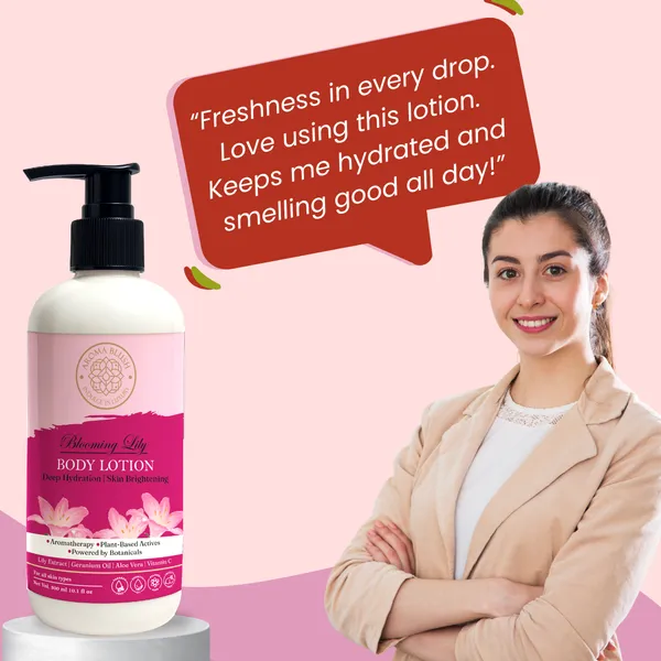 Aromablush_Blooming_Lily_Geranium_Vitamin_E_Moisturising_Body_Lotion