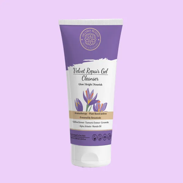 Aromablush_Velvet_Repair_Saffron_Alpha_Arbutin_Ceramide_Cleanser