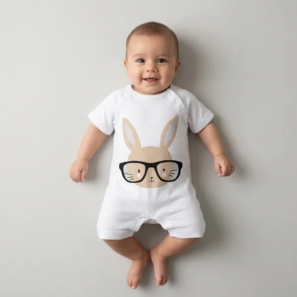 White_Bunny_Theme_Romper_For_Babies
