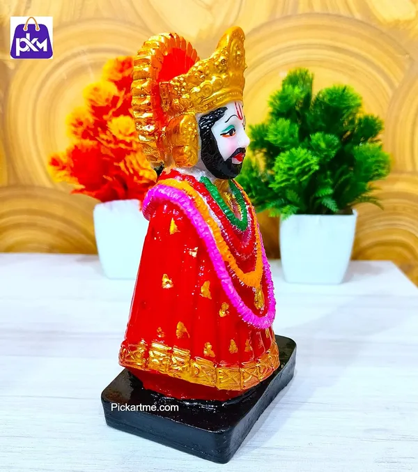 Pickartme_Shri_Khatu_Shyam_Ji_Statue_Shyam_Baba_Idols_Murti_For_Pooja_Home_Decoration_Multicolor