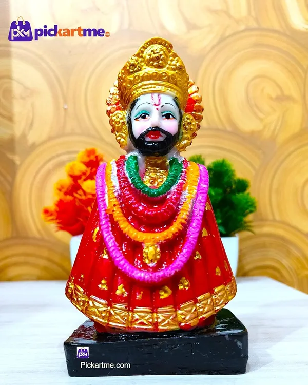 Pickartme_Shri_Khatu_Shyam_Ji_Statue_Shyam_Baba_Idols_Murti_For_Pooja_Home_Decoration_Multicolor