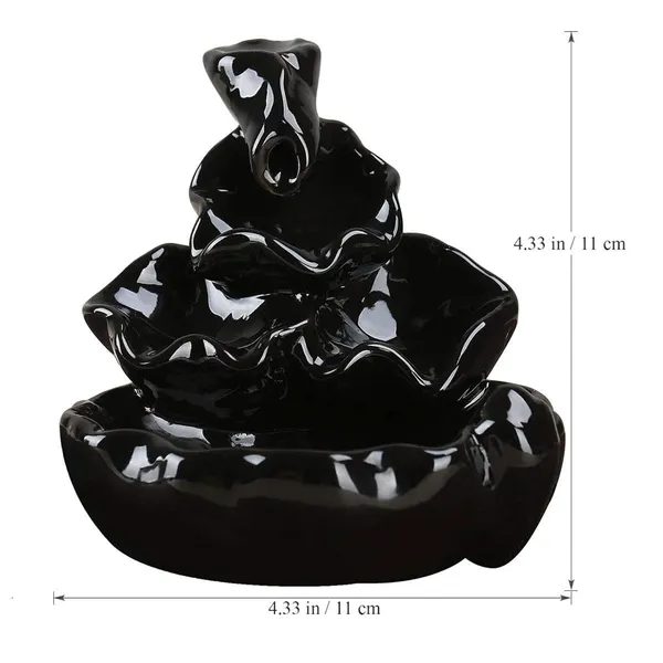Pickartme_Smoke_Fountain_Incense_Holder_Showpiece_With_Backflow_Cones_Home_Decor_Products_10_X_10_X_11_Centimeters_Black_Dark_1_Showpiece_10_Cones_Fabric_Conical