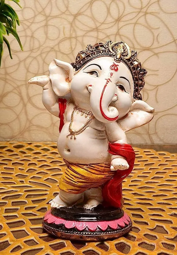 Pickartme_Polyresin_Ganesha_Idol_Handcrafted_Blessing_Lord_Ganesh_Statue_For_Pooja_Home_Decorations_Gifts_Items_Dancing_Ganesha