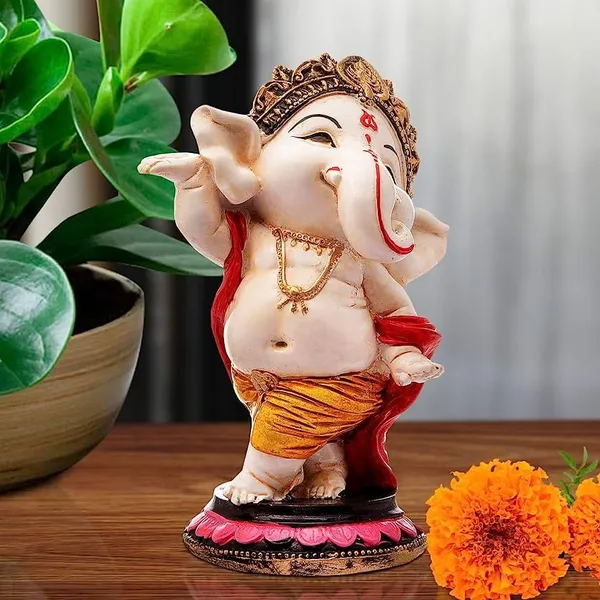 Pickartme_Polyresin_Ganesha_Idol_Handcrafted_Blessing_Lord_Ganesh_Statue_For_Pooja_Home_Decorations_Gifts_Items_Dancing_Ganesha
