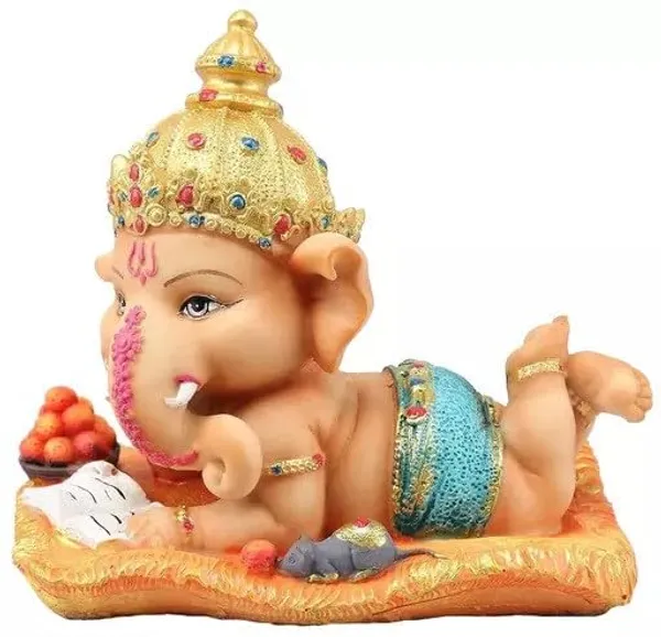 Pickartme_Polyresin_Ganesha_Idol_Handcrafted_Blessing_Lord_Ganesh_Statue_For_Pooja_Multi_Home_Decorations_Gifts_Items_Ganesha_Statue
