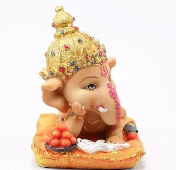 Pickartme_Polyresin_Ganesha_Idol_Handcrafted_Blessing_Lord_Ganesh_Statue_For_Pooja_Multi_Home_Decorations_Gifts_Items_Ganesha_Statue