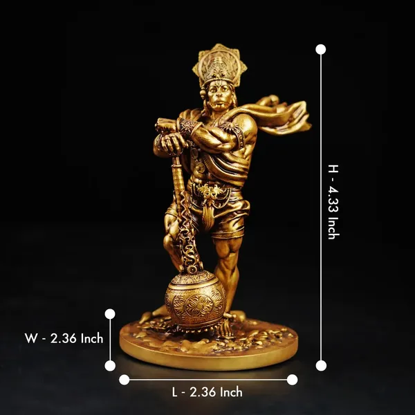Pickartme_Car_Dashboard_Resin_Bahubali_Hanuman_Idol_Home_Decor_Item_Hanuman_Murti_Statue_For_Gift_Height_4_33_Inch