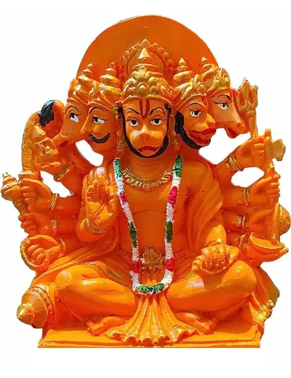 Pickartme_Resin_Panchmukhi_Hanuman_Idol_Bajarang_Bali_Statue_In_Sinduri_Color_Hanuman_Ji_Ki_Murti_For_Pooja_Office_Home_Temple_6_Inch_Orange