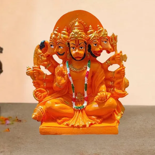 Pickartme_Resin_Panchmukhi_Hanuman_Idol_Bajarang_Bali_Statue_In_Sinduri_Color_Hanuman_Ji_Ki_Murti_For_Pooja_Office_Home_Temple_6_Inch_Orange