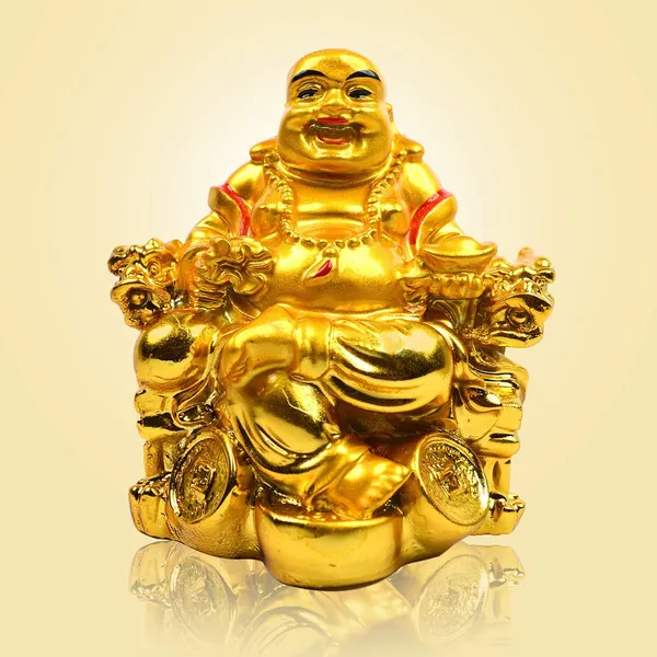 Pickartme_A_Feng_Shui_Laughing_Buddha_Figurine_Happiness_And_Money_Wealth_Sitting_Idol_Decor_For_Pooja_Ghar_Office_Home_Temple_Gold
