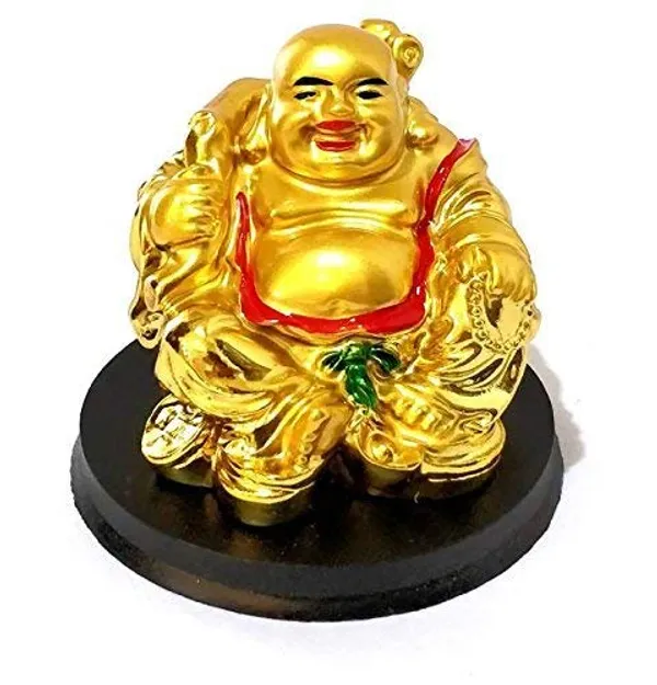 Pickartme_Brass_Feng_Shui_Laughing_Buddha_Figurine_Happiness_And_Money_Wealth_Sitting_Idol_Decor_For_Pooja_Ghar_Office_Home_Temple_Gold_2