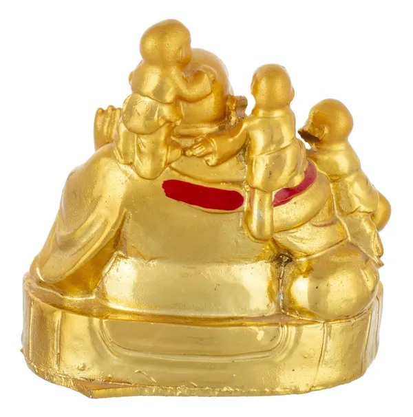 Pickartme_Feng_Shui_Laughing_Buddha_With_Children_Figurine_Happiness_And_Money_Wealth_Sitting_Idol_Decor_For_Pooja_Ghar_Office_Home_Temple_Motelala_Kids_Gold
