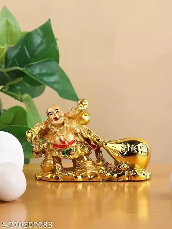 Pickartme_Brass_Feng_Shui_Laughing_Buddha_Figurine_Happiness_And_Money_Wealth_Sitting_Idol_Decor_For_Pooja_Ghar_Office_Home_Temple_Gold_4_Religious