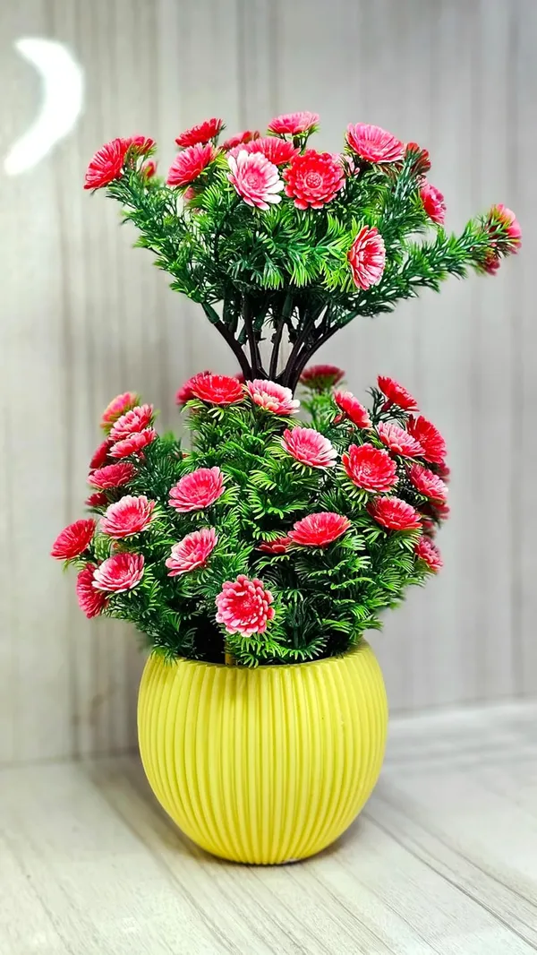 Pickartme_Plastic_Artificial_Plants_For_Home_Decor_Office_Decoration_1_Big_Size_Artificial_Flowers_Pot_With_Vase_Artificial_Flowers_For_Decoration_40cm_Height_Red