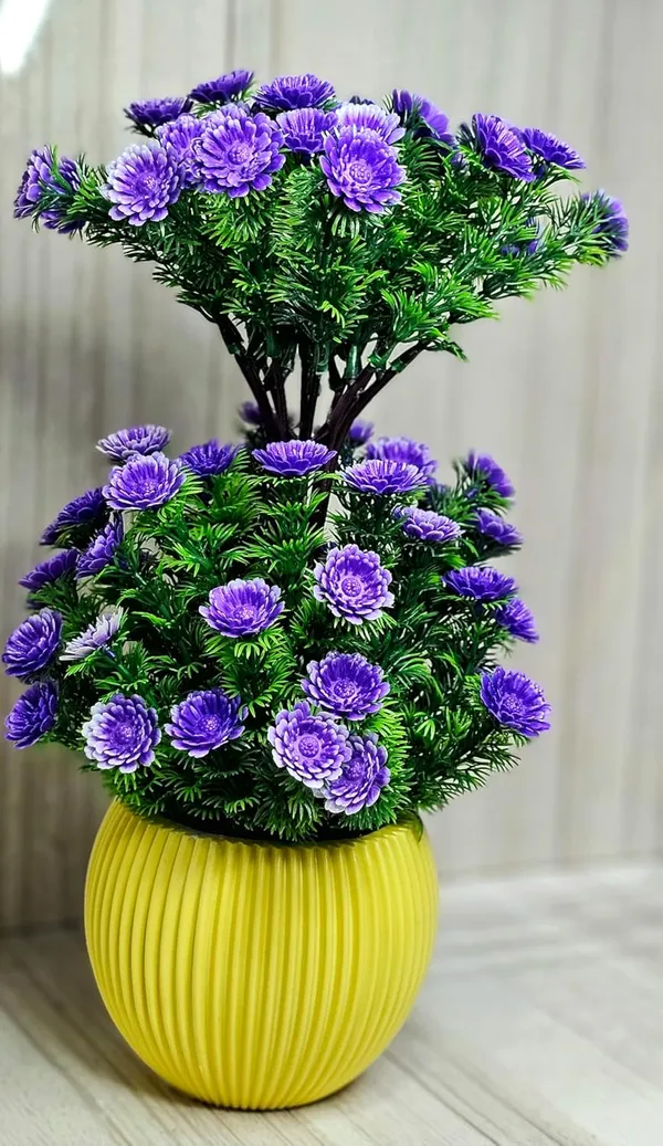 Pickartme_Plastic_Artificial_Plants_For_Home_Decor_Office_Decoration_1_Big_Size_Artificial_Flowers_Pot_With_Vase_Artificial_Flowers_For_Decoration_40cm_Height_Purple