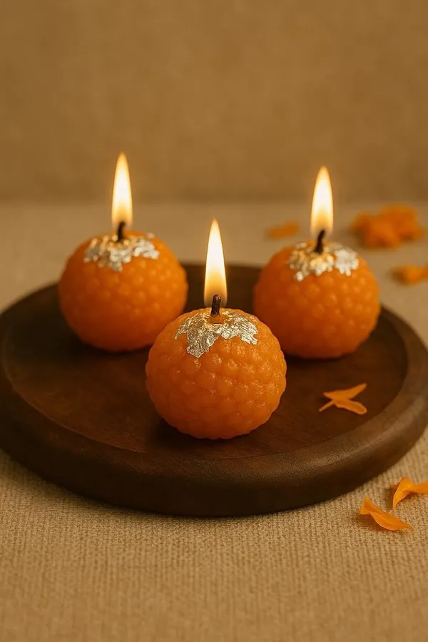 Pickartme_Motichur_Laddoo_Candles_Handmade_Scented_Decorative_Candles_For_Diwali_Wedding_Christmas_Valentine_S_Day_Home_Decor_Pack_Of_4_Pieces
