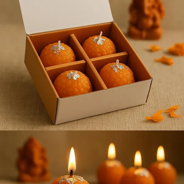 Pickartme_Motichur_Laddoo_Candles_Handmade_Scented_Decorative_Candles_For_Diwali_Wedding_Christmas_Valentine_S_Day_Home_Decor_Pack_Of_4_Pieces