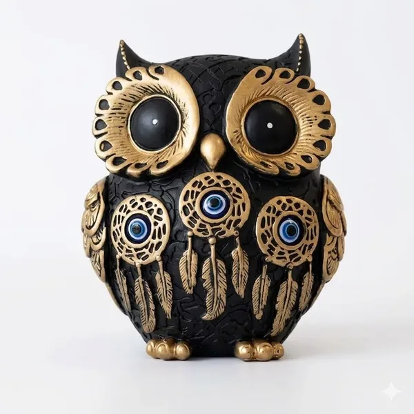 Pickartme_Evil_Eye_4_Inch_Owl_Statue_For_Good_Luck_L_Feng_Shui_Vastu_Ii_Evil_Eye_Ii_Showpiece_For_Home_Decor_Black_4_Inch