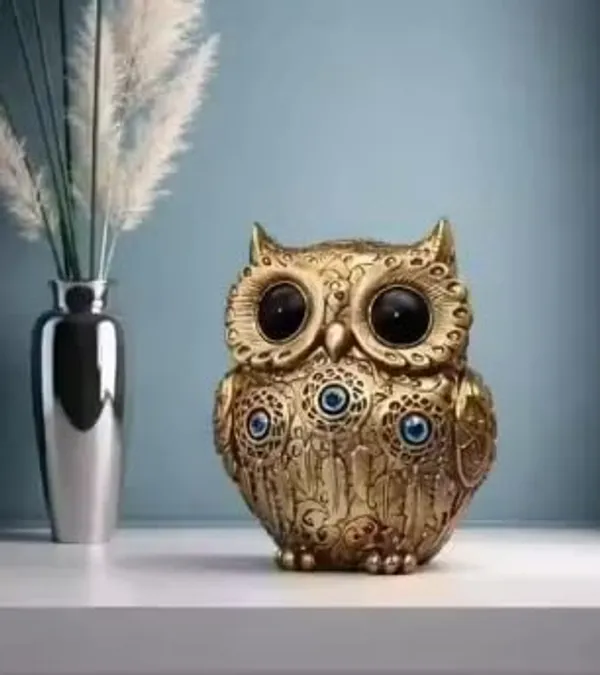 Pickartme_Evil_Eye_4_Inch_Owl_Statue_For_Good_Luck_L_Feng_Shui_Vastu_Ii_Evil_Eye_Ii_Showpiece_For_Home_Decor_Gold_4_Inch